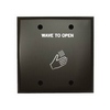 Show product details for 913 x B Dormakaba Rutherford Controls Touch less Push Plate Includes Single and Double Gang Black Face Plates